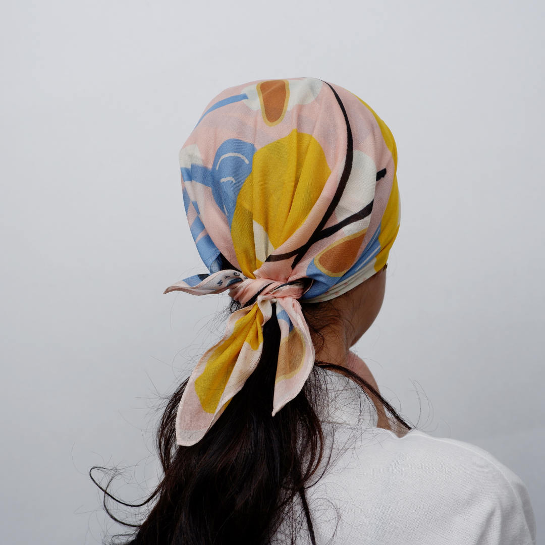 Mini Scarf/Bandana - Iris Pink