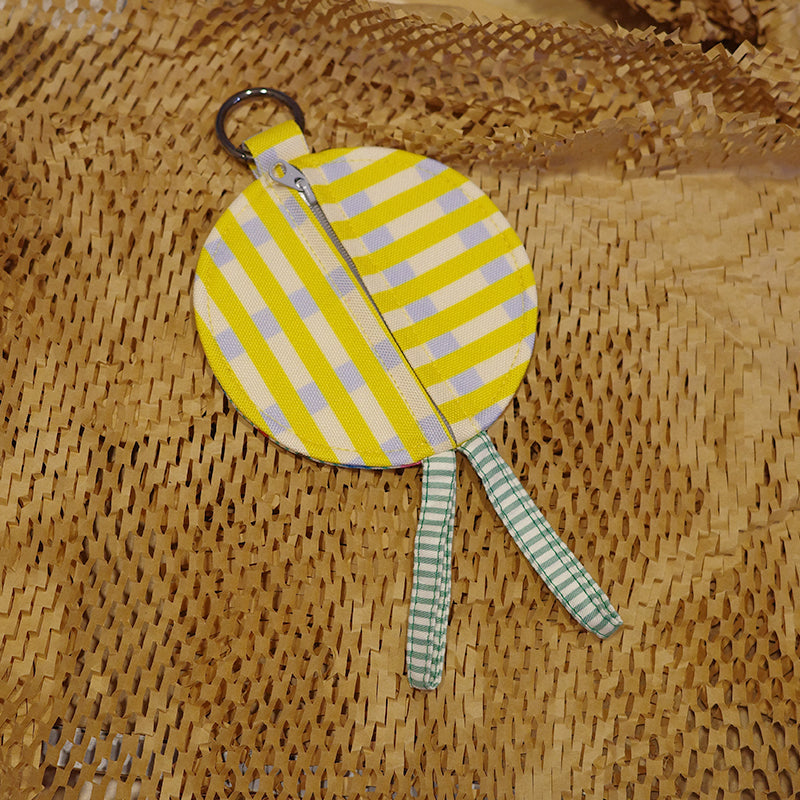 Round Pouch / Bag Charm - Mushroom