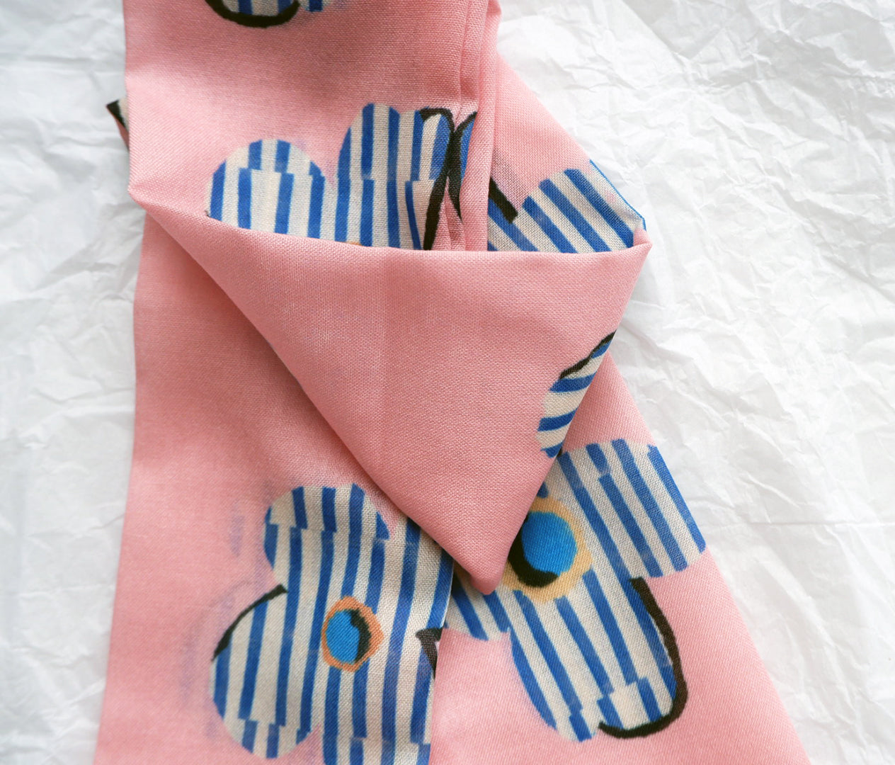 Skinny Scarf (Twilly) - Pink Bluey