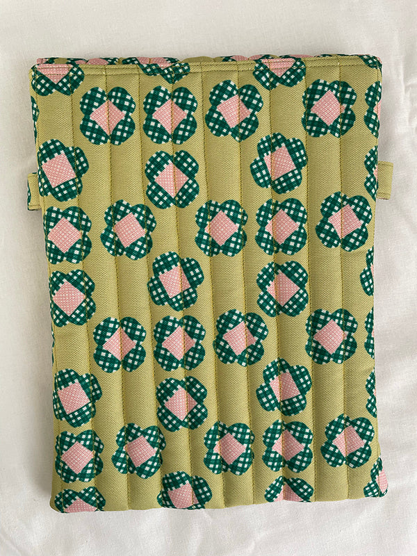 Laptop Sleeve (13) - Green Pansy