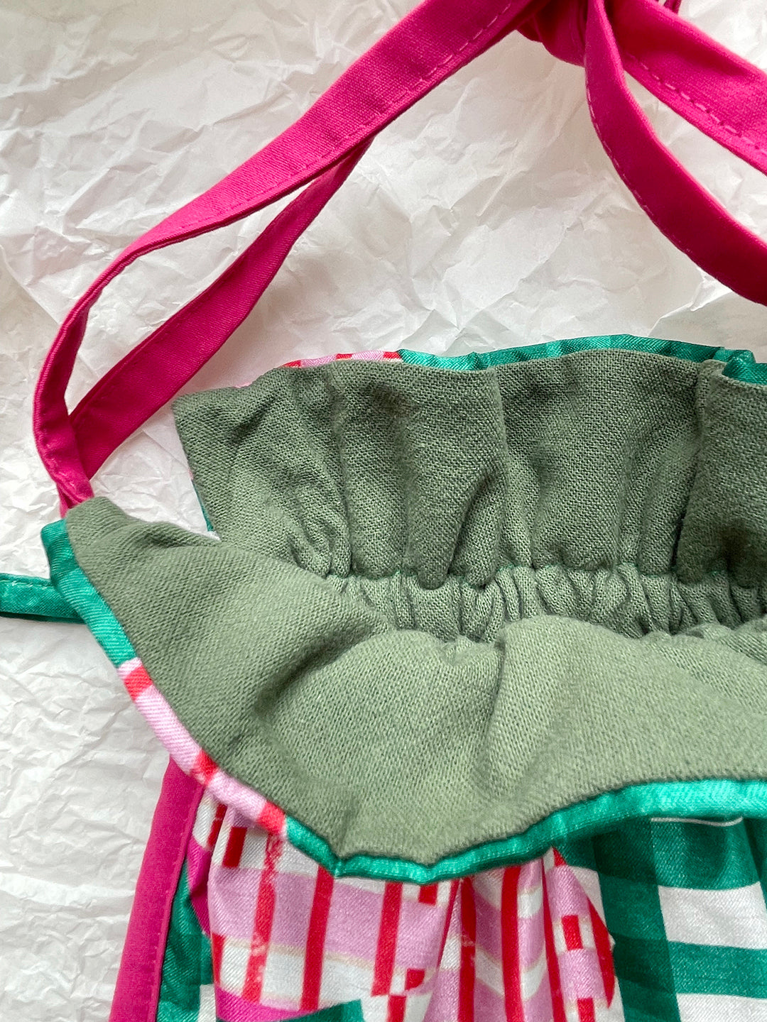 Drawstring Sling Bag - Holy Green