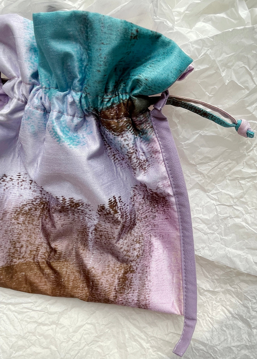 Drawstring Sling Bag - Lilac