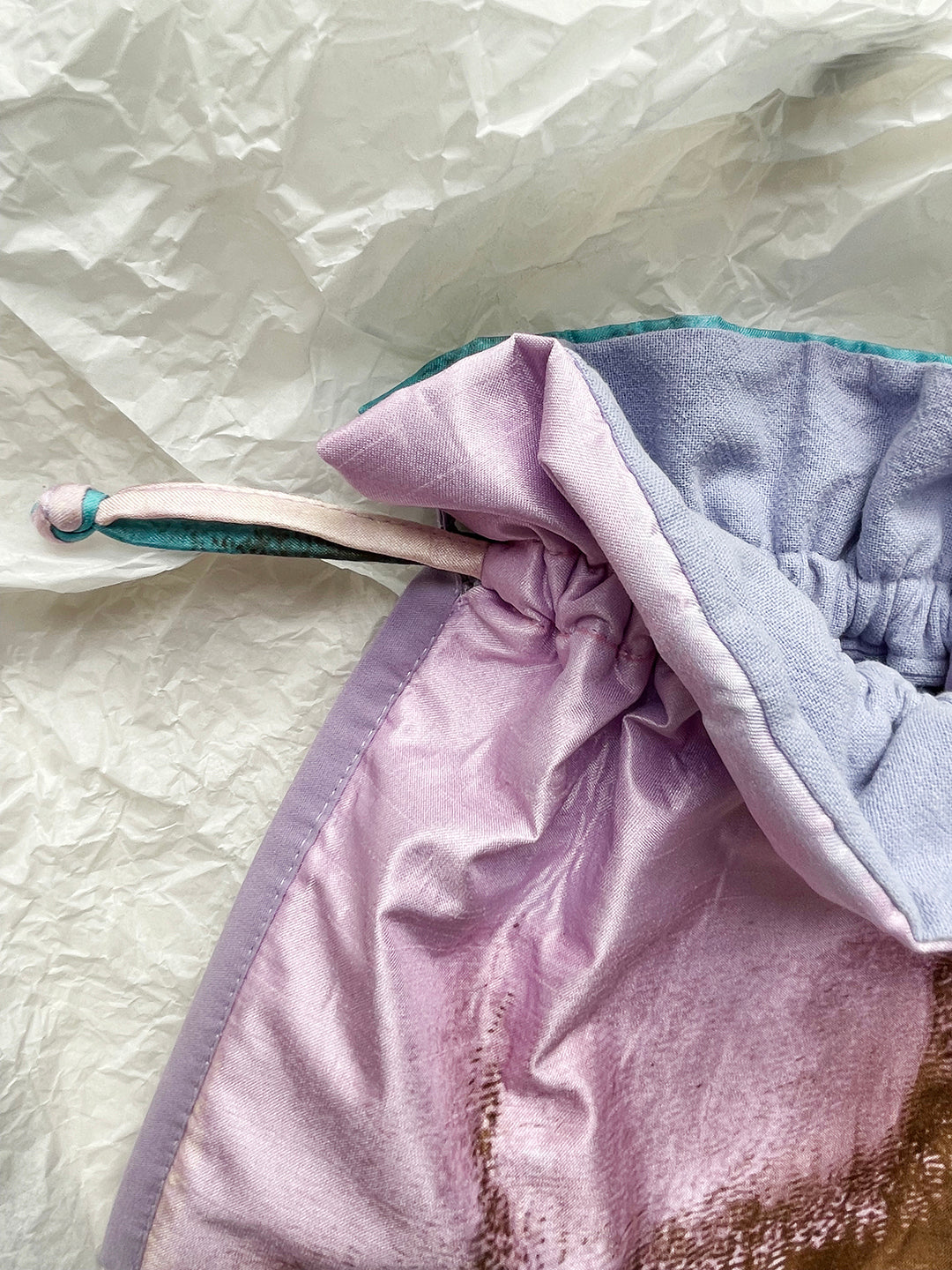 Drawstring Sling Bag - Lilac
