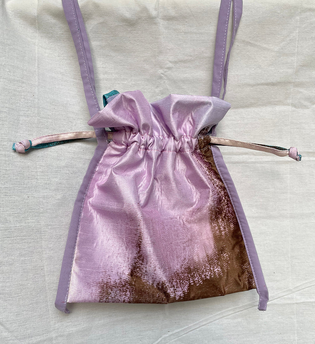 Drawstring Sling Bag - Lilac
