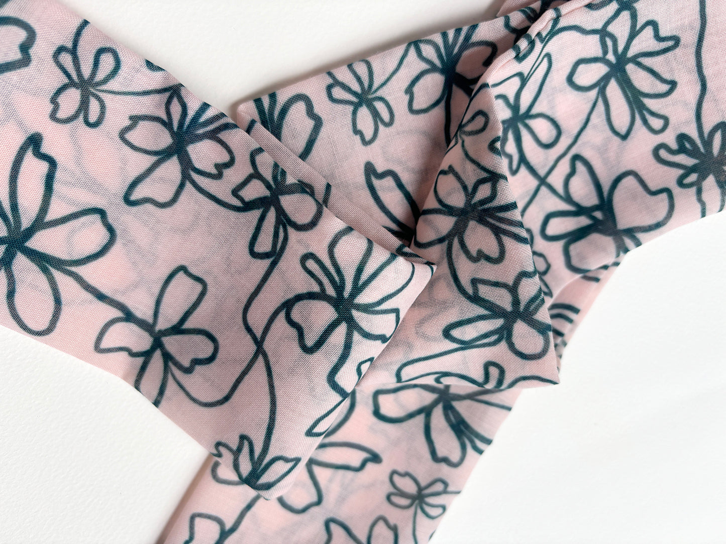 Not So Skinny Scarf - Navy Petal