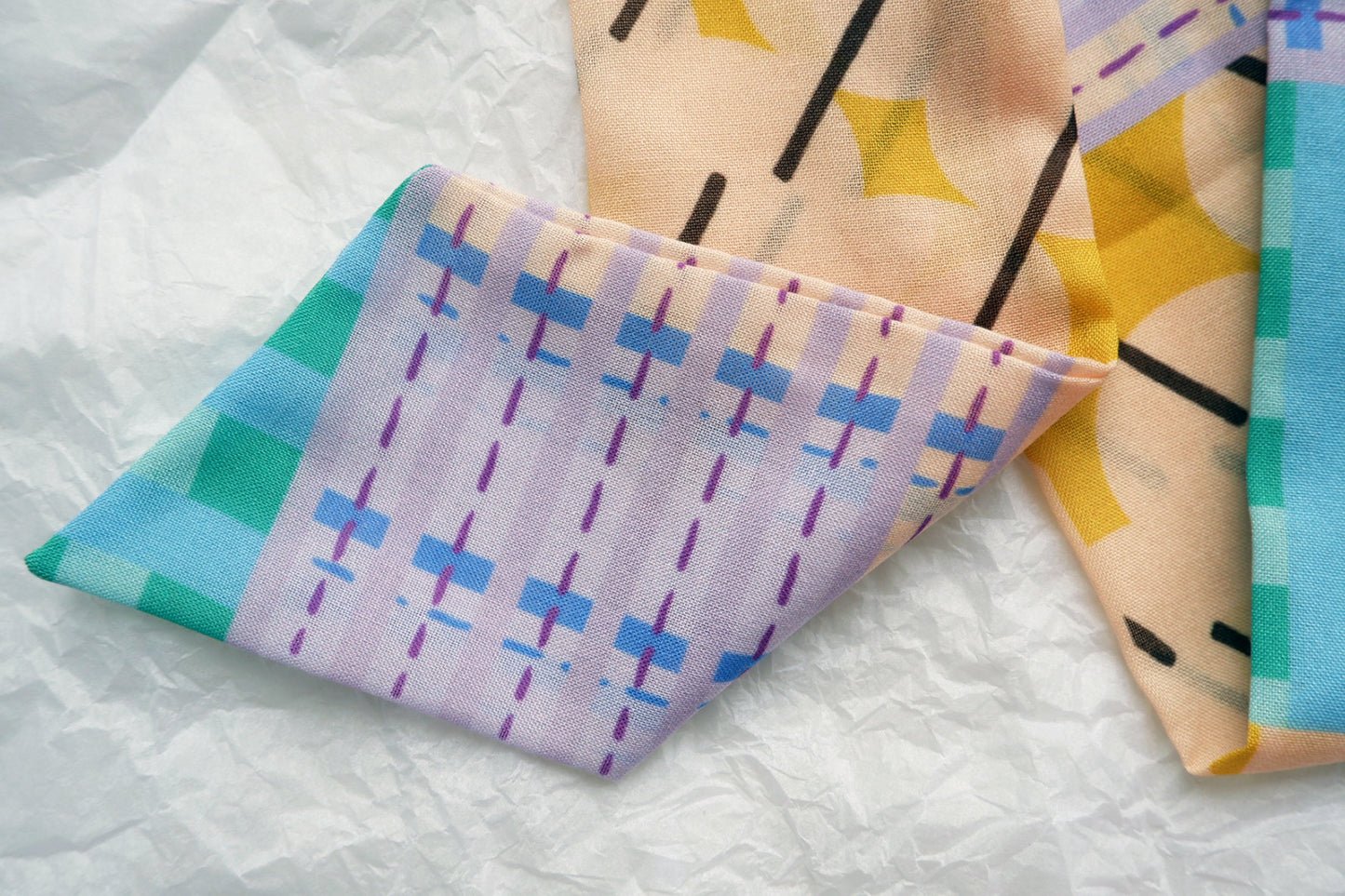 Skinny Scarf (Twilly) - Mix Pattern No.4