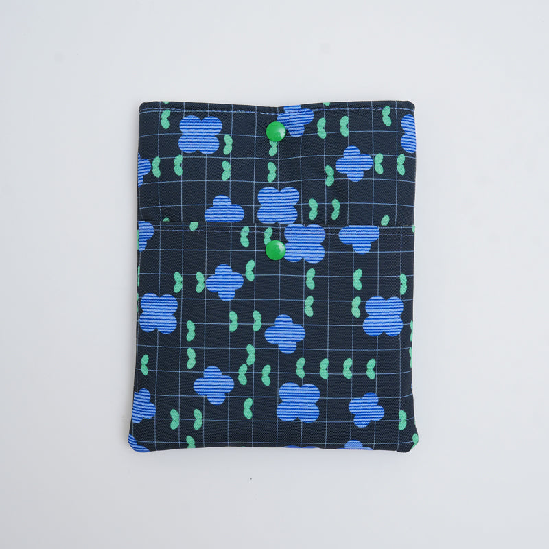 Book Sleeve - Lime Grid