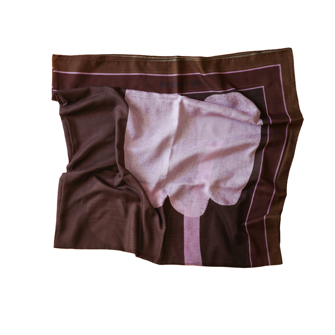 Big Scarf - Lilac Brown (Pre-Order)