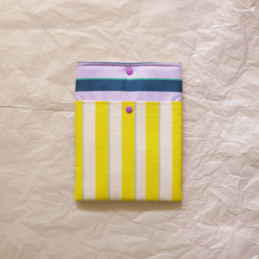 Book Sleeve - Yellow Purple