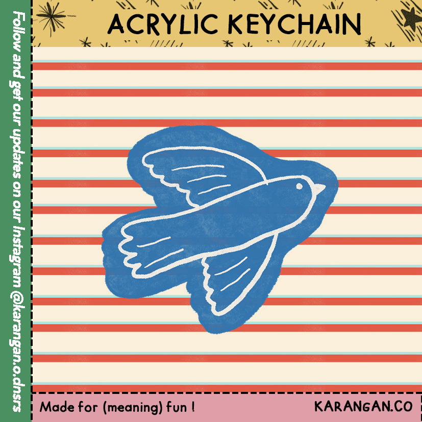 Keychain - Blue Bird