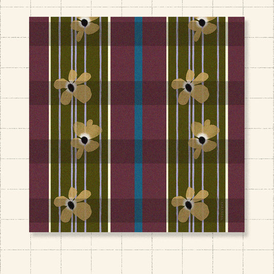 Big Scarf - Stripes Plum (Pre-Order)