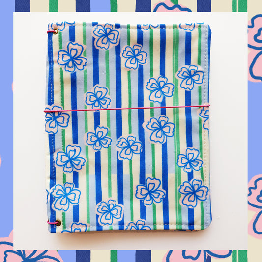 Traveler's Notebook Cover - Stripes Petal