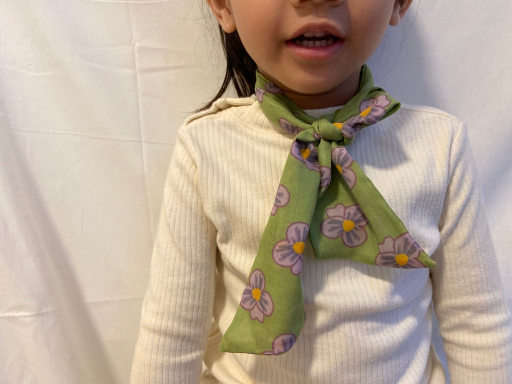 Skinny Scarf (Twilly) - Pansy