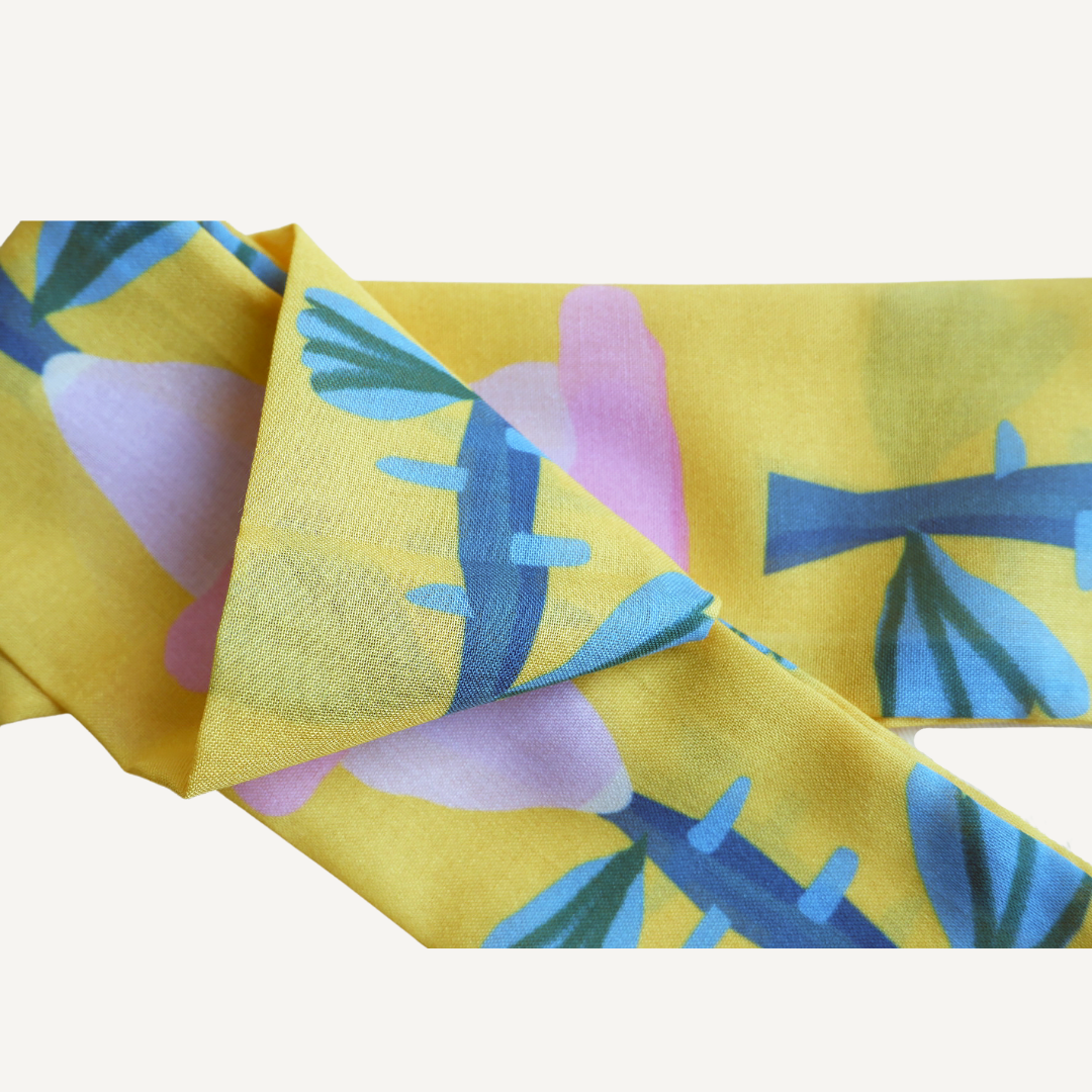Skinny Scarf (Twilly) - Yellow Tulip