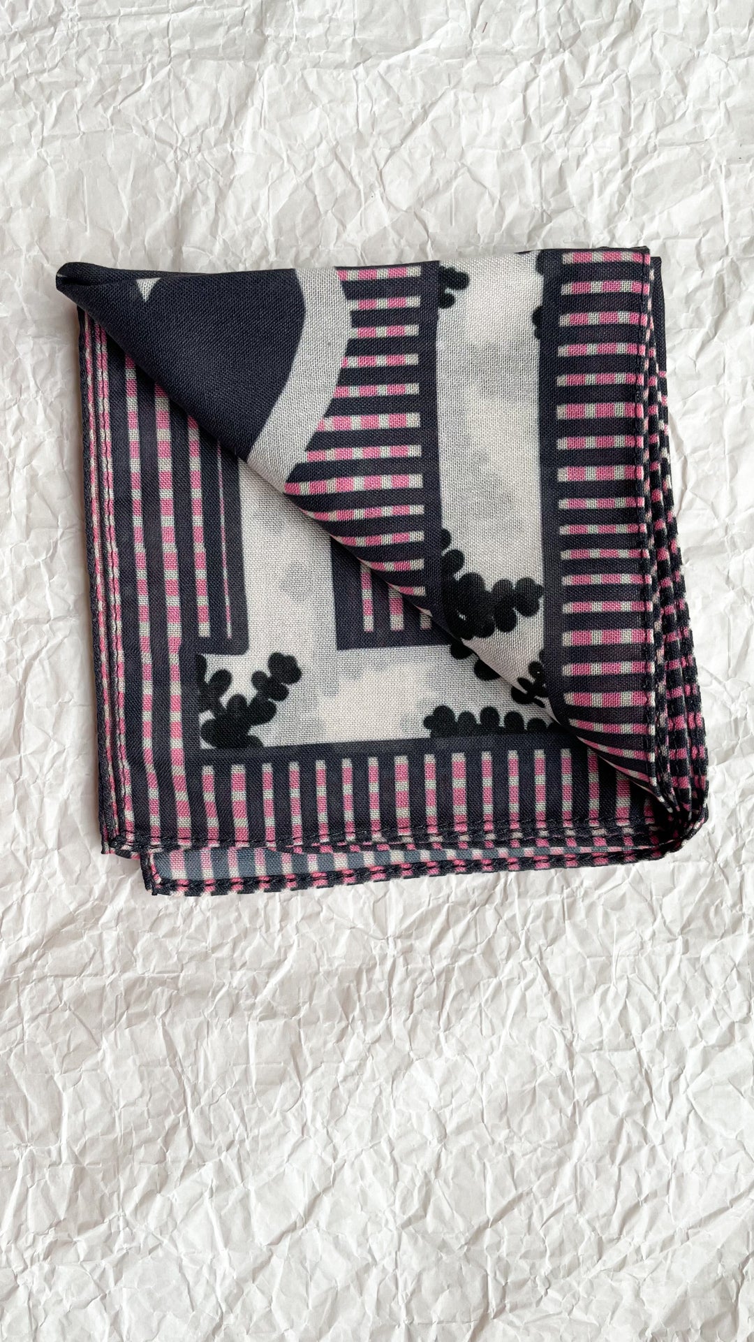 Big Scarf - Plaid Black Pink (Pre-Order)