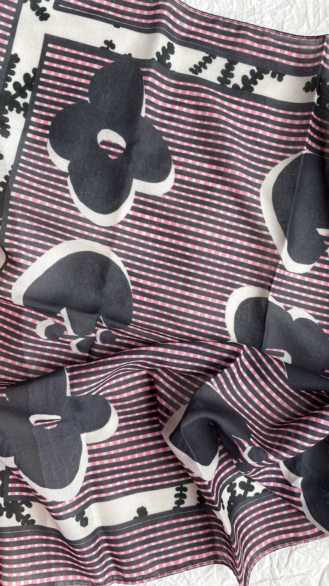 Big Scarf - Plaid Black Pink (Pre-Order)