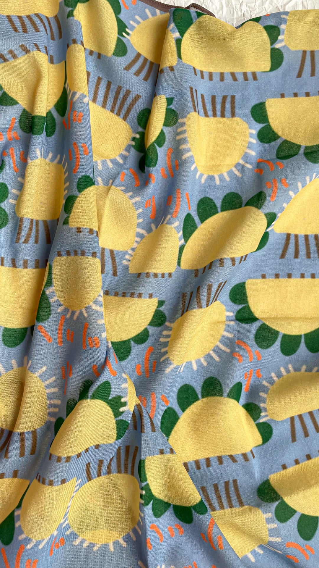 Mini Scarf/Bandana - Green Petal