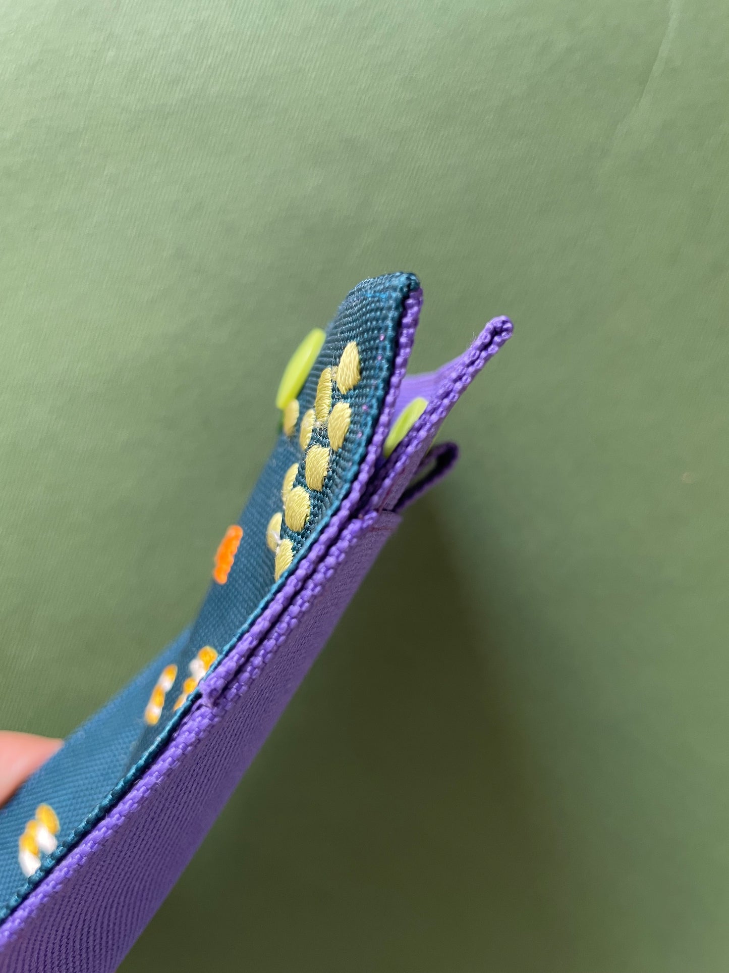 Embroidery Card Holder - Moonlit