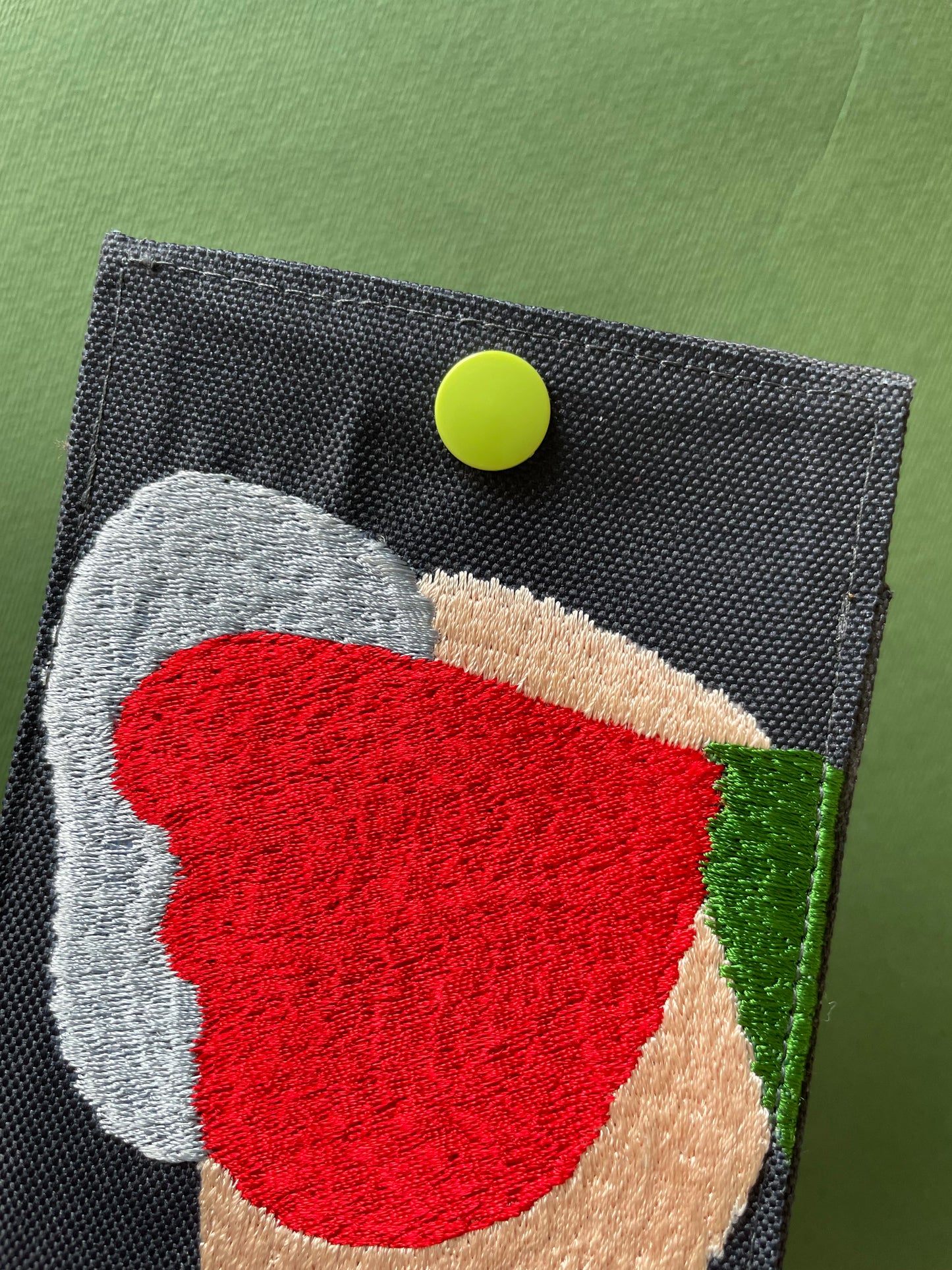 Embroidery Card Holder - Misty