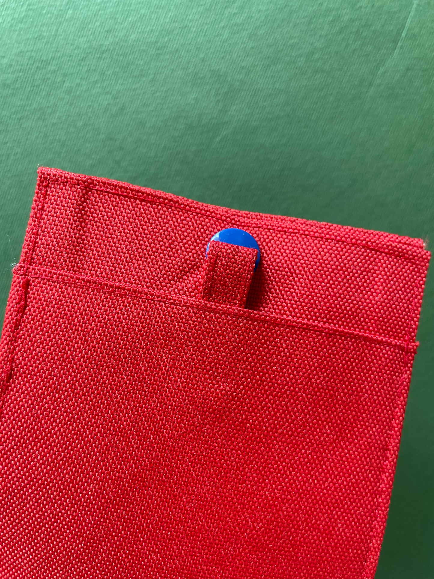 Embroidery Card Holder - Red Dots