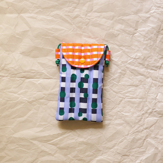 Phone Sleeve - Mix Plaid Purple