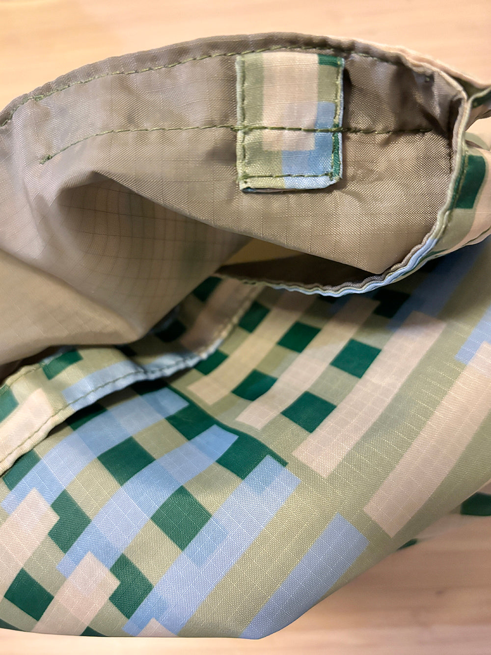 Lunch Bag (Tote & Fold) - Stripes Green