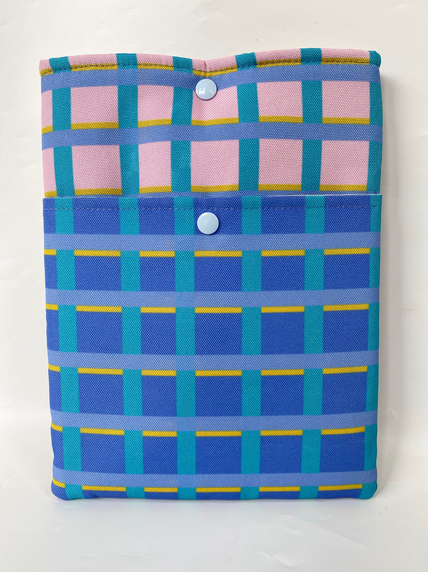 Book Sleeve - Pastel Plaid