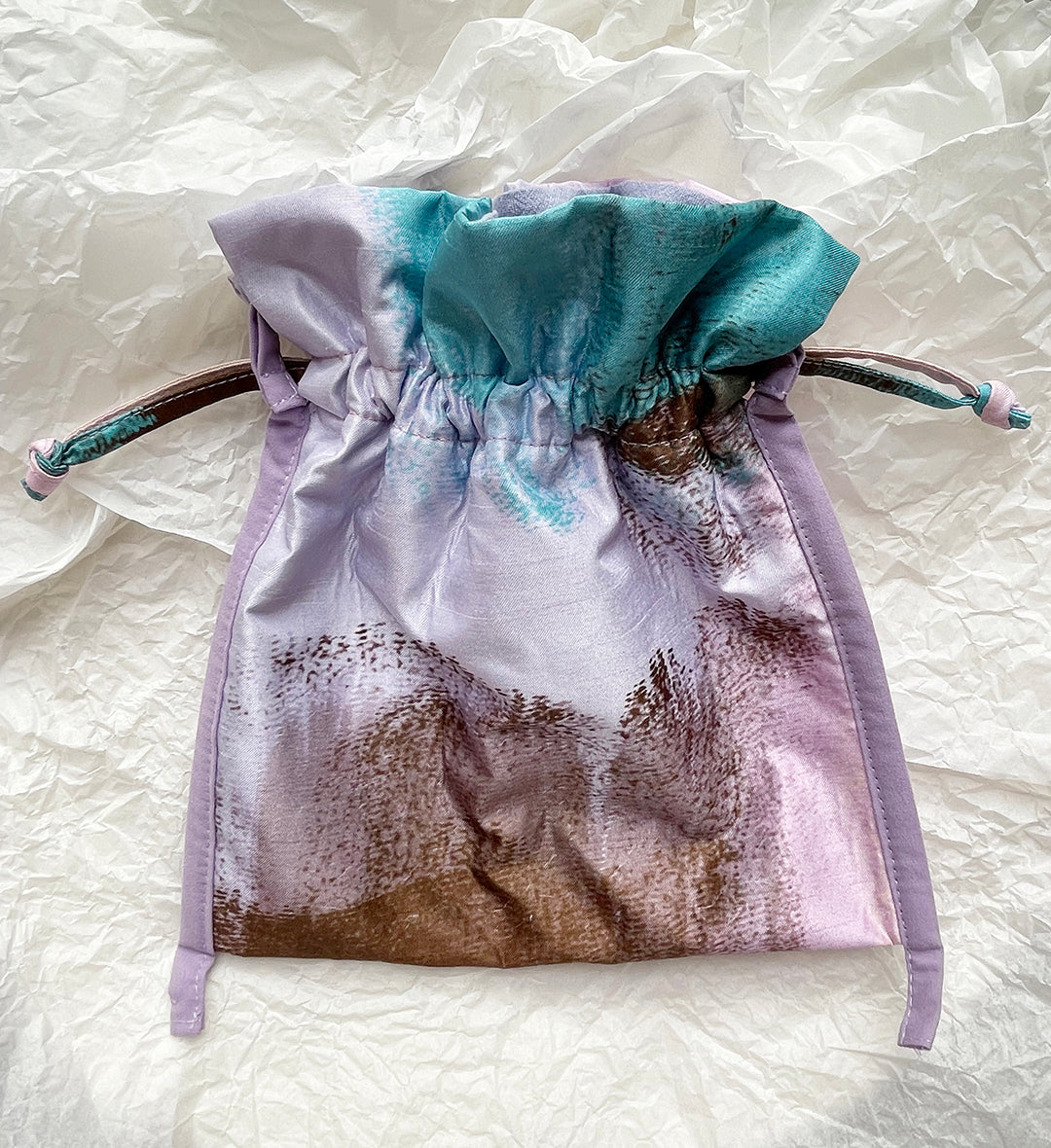 Drawstring Sling Bag - Lilac