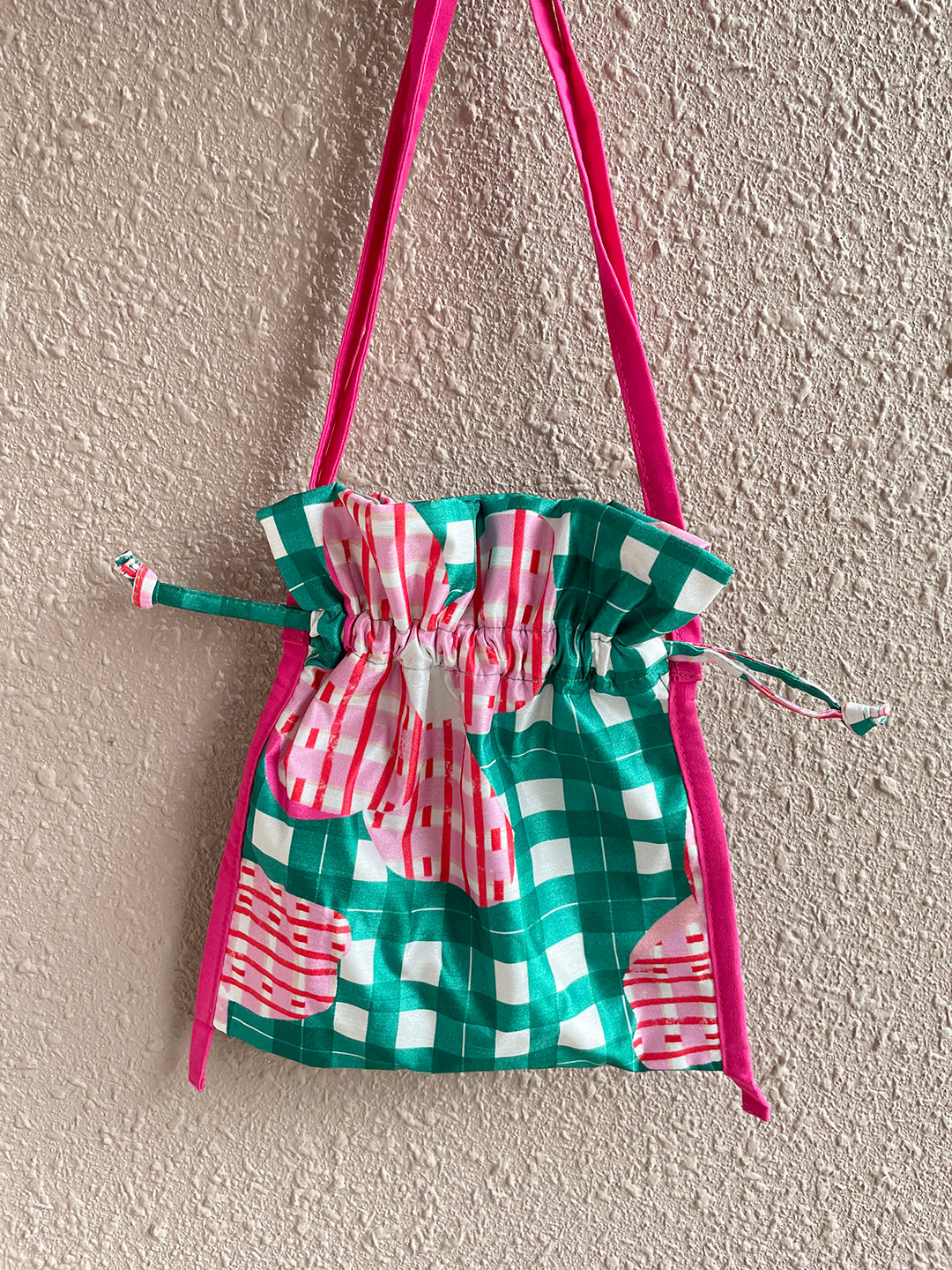 Drawstring Sling Bag - Holy Green