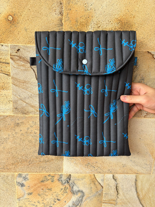 Laptop Sleeve (13+)  - Black bow