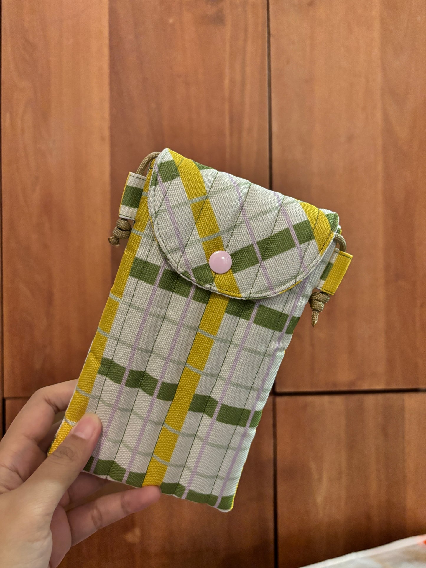 Phone Sleeve - Plaid Beige