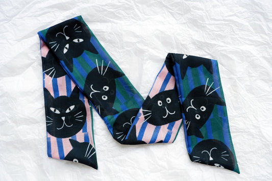 Skinny Scarf (Twilly) - cat