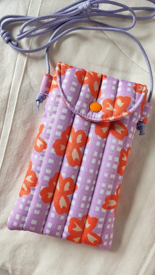 Phone Sleeve - Plaid Orange