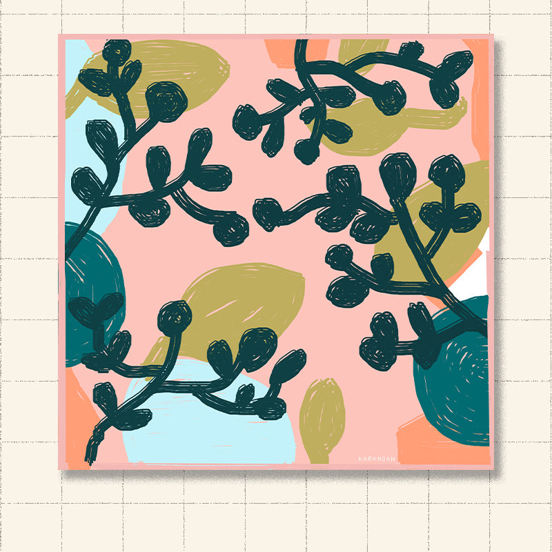 Big Scarf - Dark Leaves (Pre-Order)