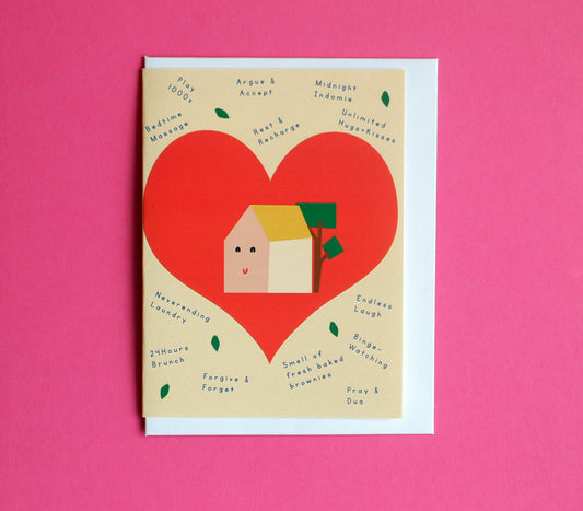 Greeting Card Home Is Where The Heart Is