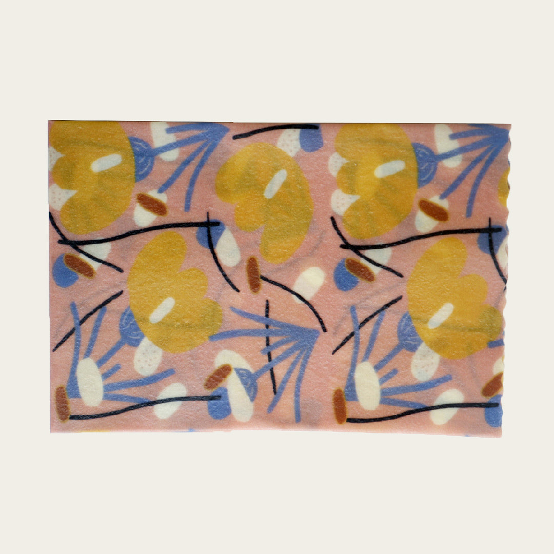 Iris Pink Beeswax Wrap